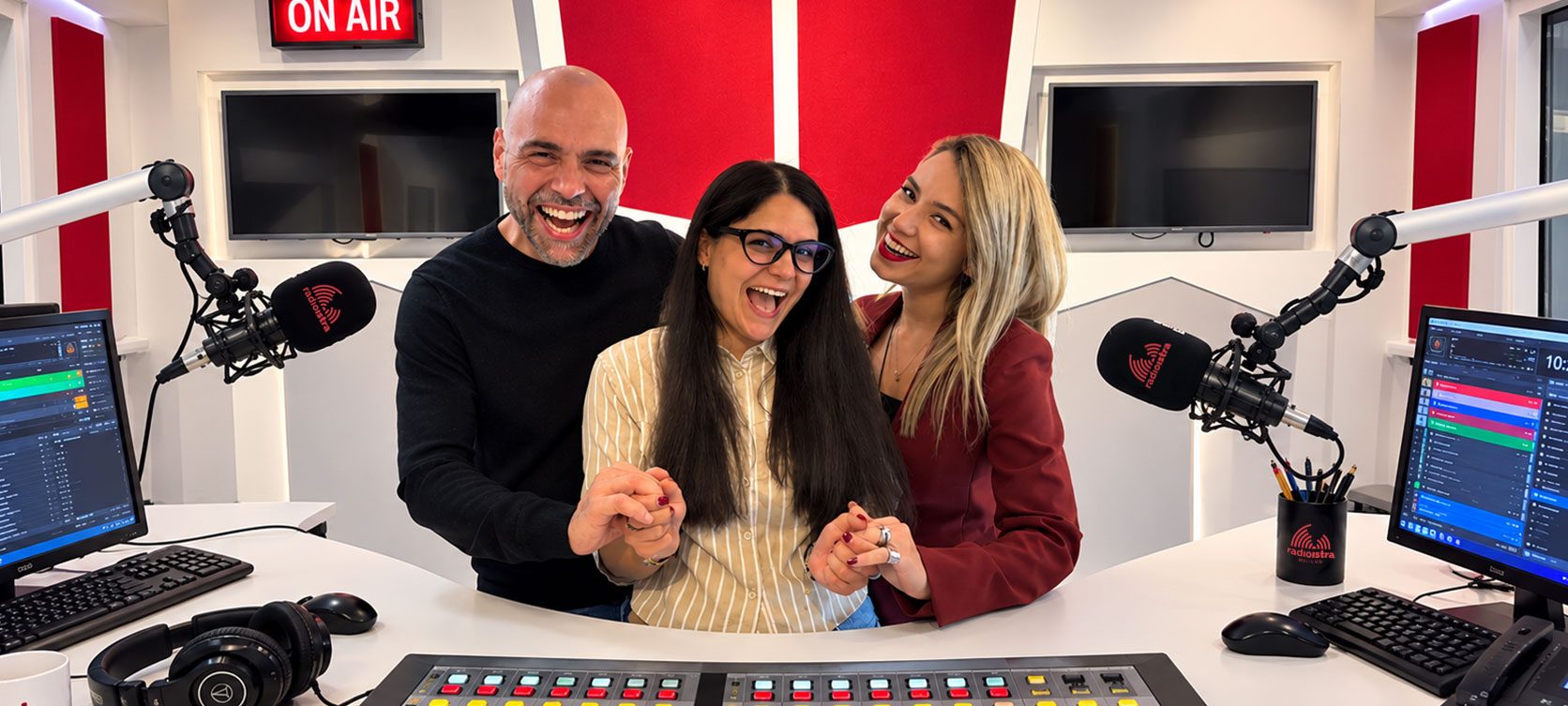 Voditelji Radija Istre u studiju